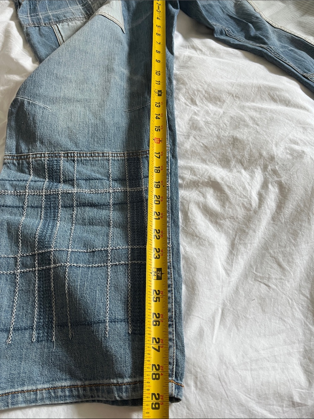 NWT Pilcro The Wanderer Denim Utility Overalls plus size 32 - Picture 16 of 16